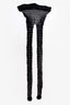 Amina Muaddi X Wolford Black Swarovski Crystal Tights Size S