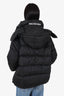 Balenciaga Black Archetype Logo Down Jacket Size 38 Mens