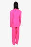 The Attico Pink Virgin Wool Single Breasted Two-piece Suit Set Size 44