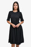 Prada Black Pleated Dress Size 40