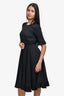 Prada Black Pleated Dress Size 40
