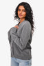 Jil Sander Grey Cashmere Knit Cardigan Size 40