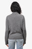 Jil Sander Grey Cashmere Knit Cardigan Size 40