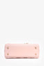 Christian Dior 2022 Pink Cannage Leather ABC Small Lady Dior Top Handle with Strap