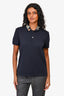 Gucci Navy Embroidered Collar Polo Shirt Size XS Mens
