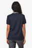 Gucci Navy Embroidered Collar Polo Shirt Size XS Mens