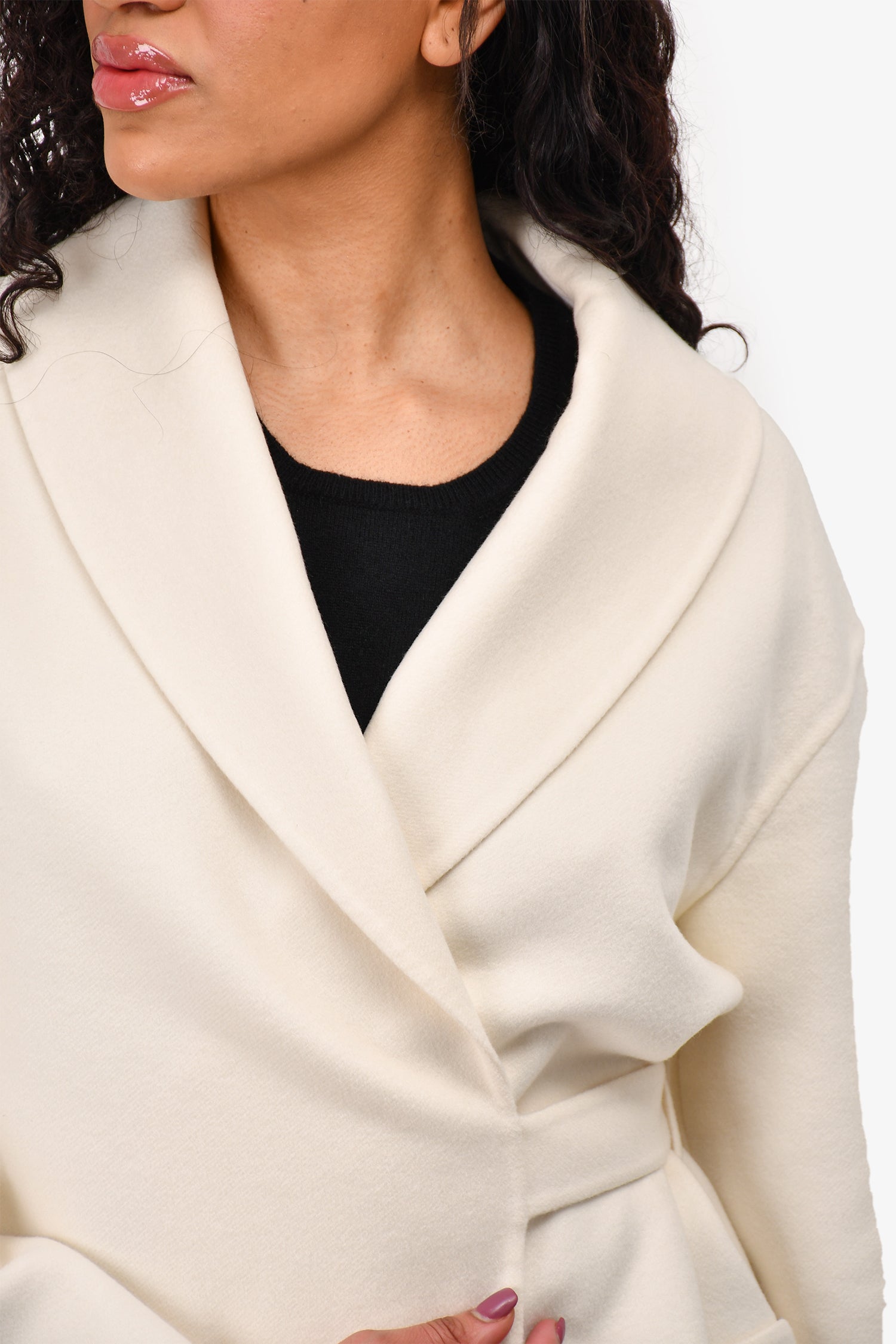 Hermès Cream Cashmere Wrap Coat Size 36 – Mine & Yours