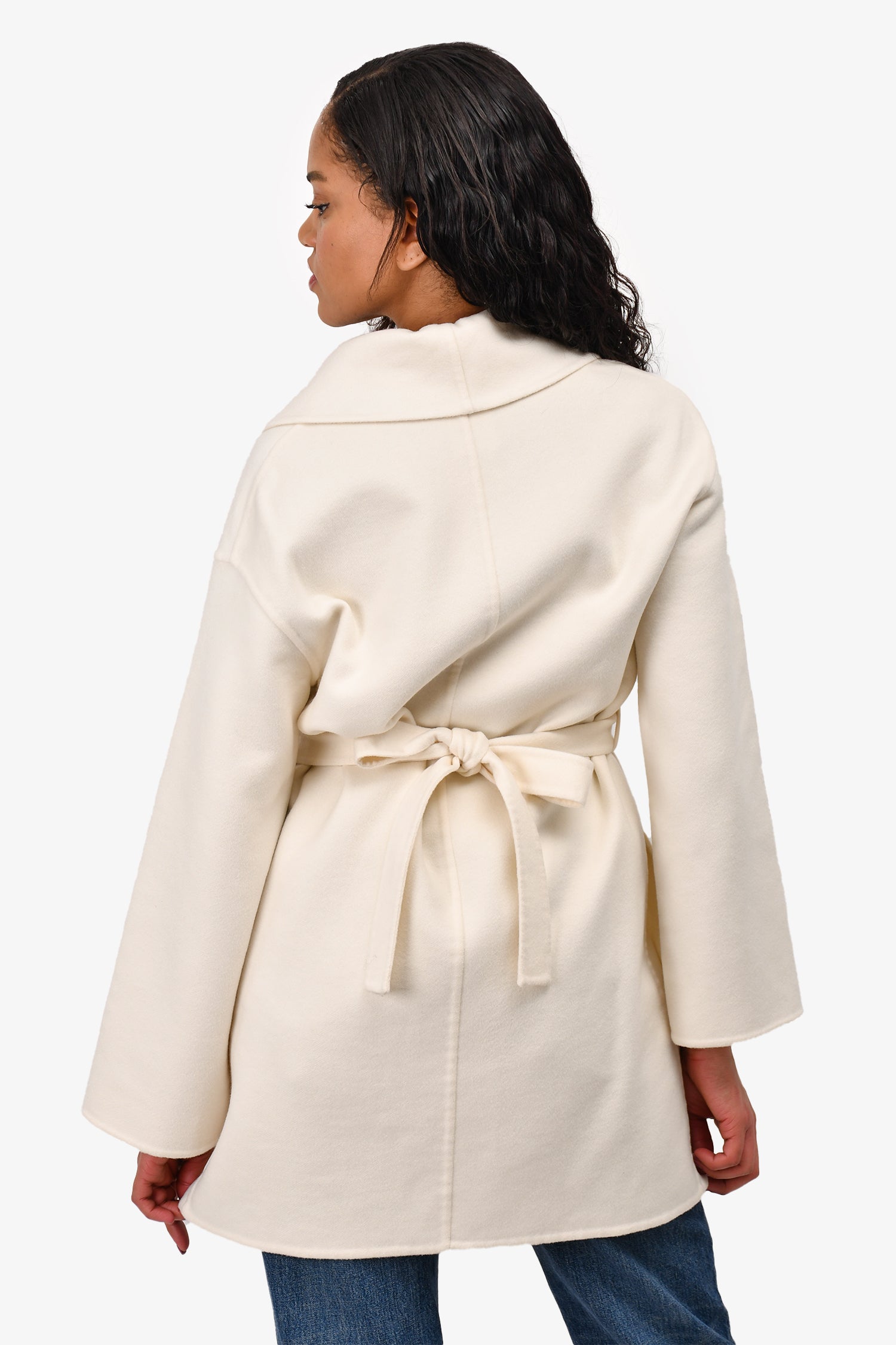 Hermès Cream Cashmere Wrap Coat Size 36 – Mine & Yours