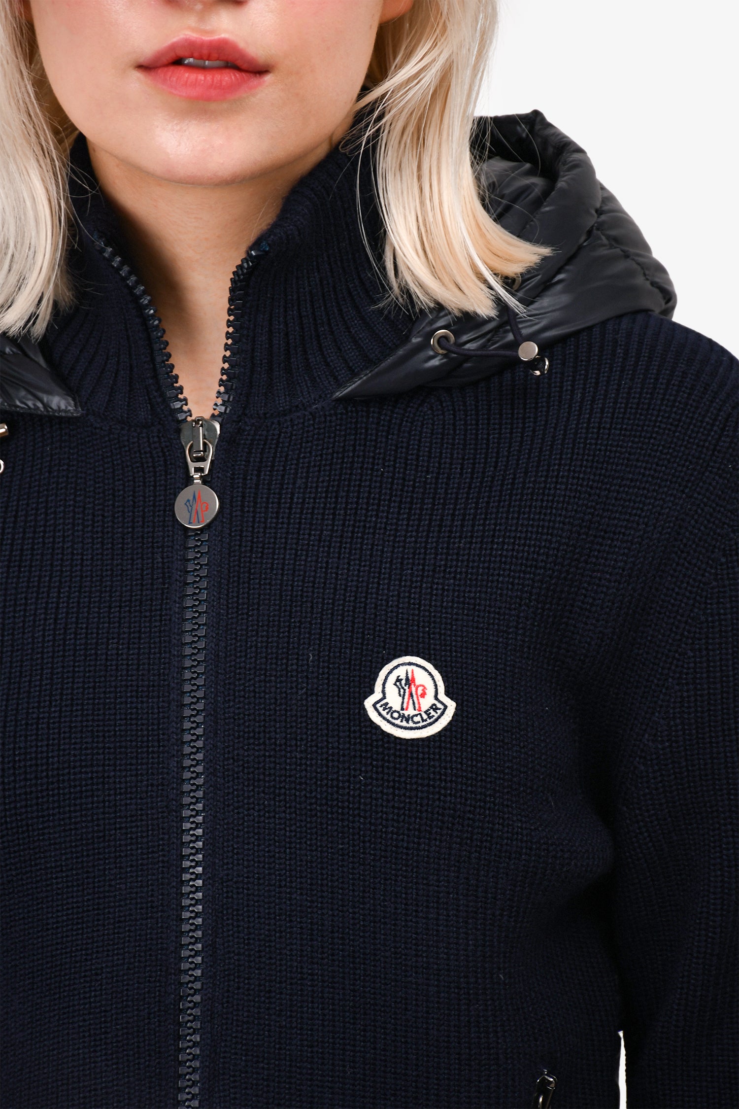 Moncler Navy 'Maglione Tricot Cardigan' Jacket Size S – Mine & Yours