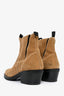 Acne Studios Brown Suede Heeled Booties Size 38