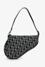 Christian Dior 2003 Vintage Blue Oblique Saddle Pochette