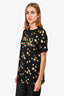 Gucci Black/Gold Star Logo T-Shirt Size XS Mens