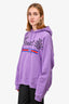 Gucci Purple Logo Pineapple Hoodie Size L Mens