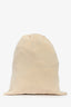 Pre-Loved Chanel™ Beige Cashmere CC Drawstring Bag
