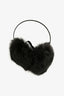 Yves Salomon Black Rabbit Fur Earmuffs