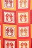 Hermès Red/Orange Cashmere/Silk Printed Scarf