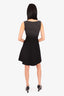 Prada Black/Grey Wool Sleeveless Mini Dress Size 36