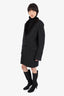 Etro Grey Cashmere Shearling Collar Coat Size 52 Mens