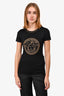 Versace Black Medusa Studded T-Shirt Size XS