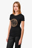 Versace Black Medusa Studded T-Shirt Size XS