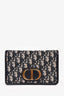 Christian Dior 2020 Navy Leather Oblique 2 In 1 30 Montage Belt/Shoulder Bag
