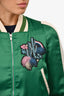 Maje Green Cactus Embroidered Baseball Jacket Size 36