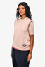 Loro Piana Pink Cashmere Knit Top Size 42
