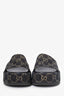 Gucci Black Denim GG Monogram Angelina Platform Slide Sandals Size 35.5