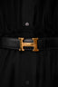 Hermès 2012 Brown/Black Reversible H Buckle Belt Size 80 (As Is)