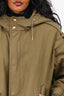 Celine Military Green Hooded Jacket Size 34