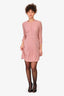 Burberry Brit Pink Silk Pleated Mini Dress Size 4 US