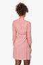 Burberry Brit Pink Silk Pleated Mini Dress Size 4 US