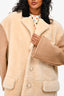 Marni Cream/Beige Shearling Coat Size 40