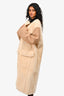 Marni Cream/Beige Shearling Coat Size 40