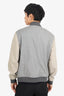Brunello Cucinelli Grey/Beige Zip-up Bomber Jacket Size 50 Mens