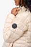 Canada Goose Black Label Cream Down Jacket Size L