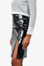 Saint Laurent Black PVC Midi Skirt Size 36