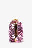 Dolce & Gabbana Pink Sequin Clutch with Gold Chain