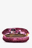 Dolce & Gabbana Pink Sequin Clutch with Gold Chain