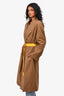 Erika Cavallini Khaki Cotton/Virgin Wool Coat Size 46