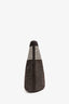 Delvaux Black/White Canvas D To D Tote MM