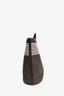 Delvaux Black/White Canvas D To D Tote MM