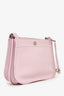Loro Piana Pink Leather Milky Way Crossbody Bag