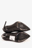 Tom Ford Black Leather Ankle Strap Heels Size 37.5