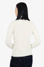 Louis Vuitton Cream Wool Knitted Turtle Neck Sweater Size M