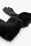 Pre-Loved Chanel™ Black Leather Fur Trim Gloves