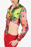 Gucci x Ken Scott Multicolour Floral Print Silk Cropped Shirt Size 40