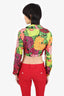Gucci x Ken Scott Multicolour Floral Print Silk Cropped Shirt Size 40