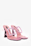 Les Petit Joueurs Pink/PVC Crystal Heels Size 39