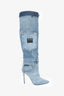 Dolce & Gabbana Denim Knee High Boots Size 39